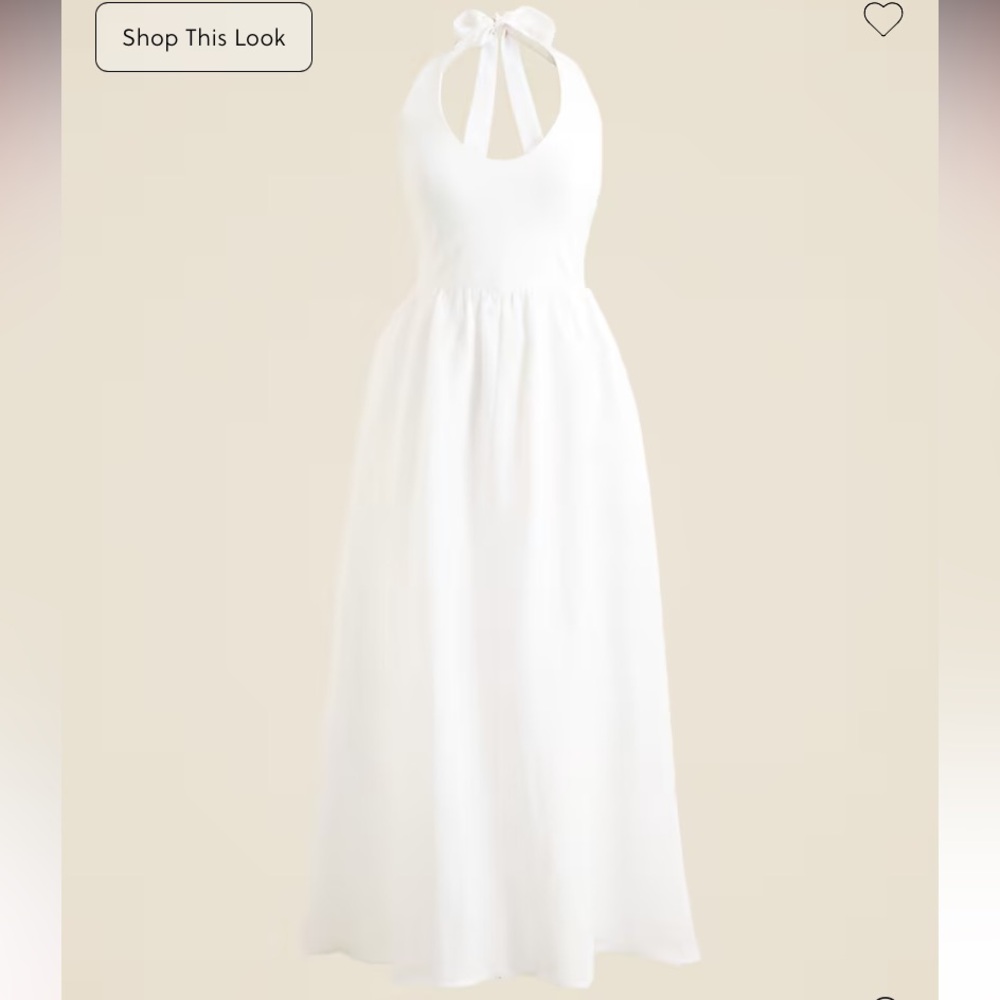 COPY - J Crew Linen Halter Dress